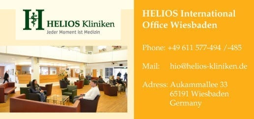 Контакты клиники Helios Wiesbaden в Германии. Фото